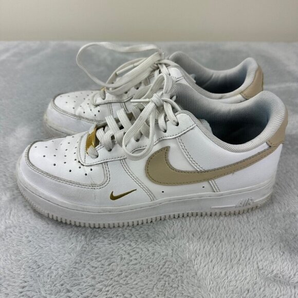 Nike Air Force 1 Essential White Beige Women’s Size 7.5 US - CZ0270-105 Sneakers - Picture 3 of 14